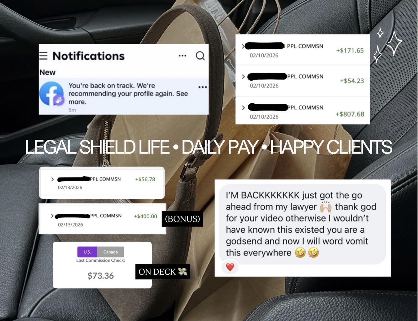 LegalShield life: daily pay, happy clients